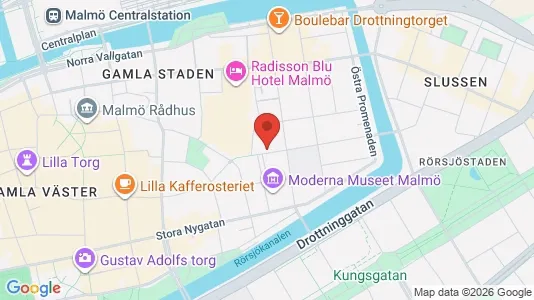 Apartments for rent i Malmö City - kort over placeringen