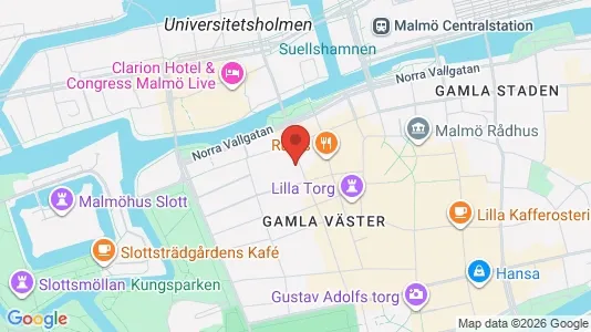 Apartments for rent i Malmö City - kort over placeringen