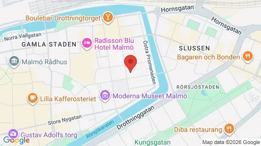 Apartments for rent i Malmö City - kort over placeringen