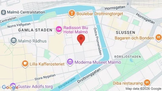 Apartments for rent i Malmö City - kort over placeringen