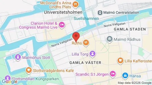 Apartments for rent i Malmö City - kort over placeringen