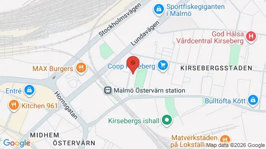 Apartments for rent i Kirseberg - kort over placeringen