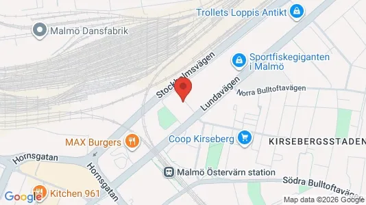 Apartments for rent i Kirseberg - kort over placeringen