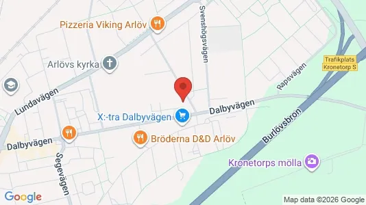 Apartments for rent i Burlöv - kort over placeringen