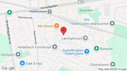 Apartments for rent i Hedehusene - kort over placeringen