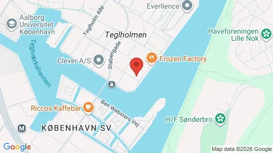 Apartments for rent i Copenhagen SV - kort over placeringen