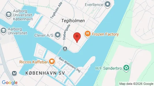 Apartments for rent i Copenhagen SV - kort over placeringen