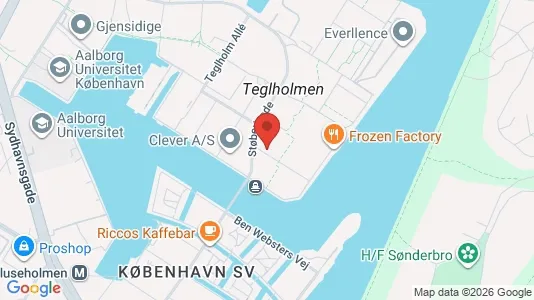 Apartments for rent i Copenhagen SV - kort over placeringen