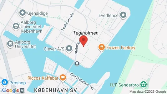 Apartments for rent i Copenhagen SV - kort over placeringen