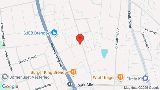 Apartments for rent i Brøndby - kort over placeringen