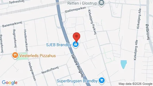 Apartments for rent i Brøndby - kort over placeringen