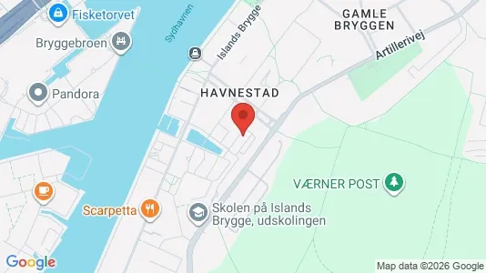 Apartments for rent i Copenhagen S - kort over placeringen