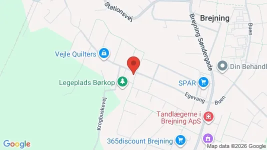 Apartments for rent i Børkop - kort over placeringen