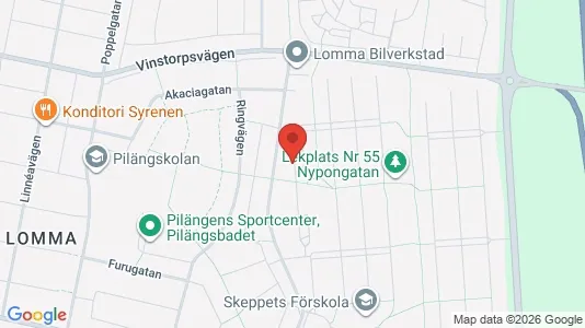 Apartments for rent i Lomma - kort over placeringen