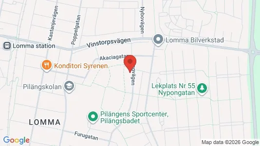 Apartments for rent i Lomma - kort over placeringen