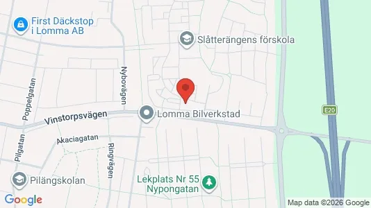 Apartments for rent i Lomma - kort over placeringen