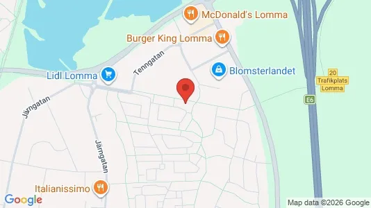 Apartments for rent i Lomma - kort over placeringen