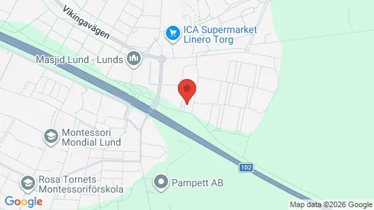Apartments for rent i Lund - kort over placeringen