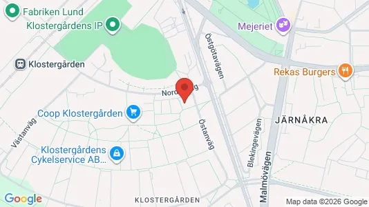 Apartments for rent i Lund - kort over placeringen