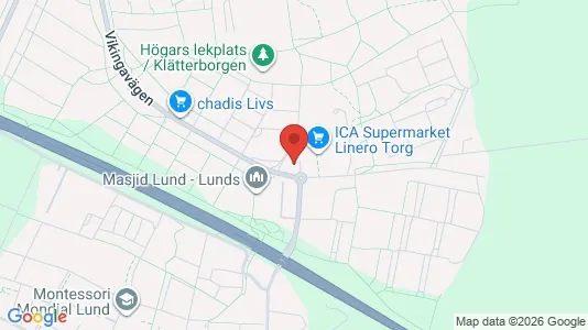 Apartments for rent i Lund - kort over placeringen