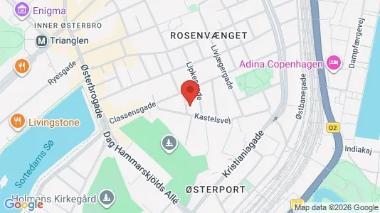 Apartments for rent i Østerbro - kort over placeringen
