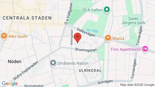 Apartments for rent i Lund - kort over placeringen