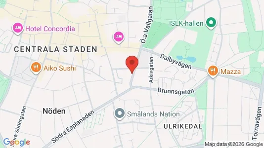 Apartments for rent i Lund - kort over placeringen