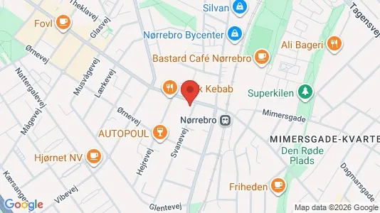 Apartments for rent i Copenhagen NV - kort over placeringen
