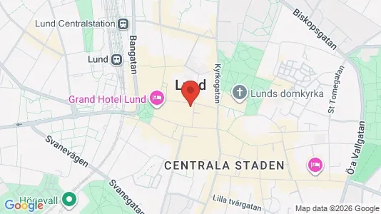 Apartments for rent i Lund - kort over placeringen