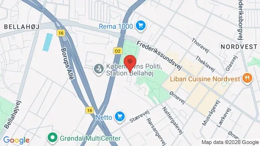 Apartments for rent i Copenhagen NV - kort over placeringen