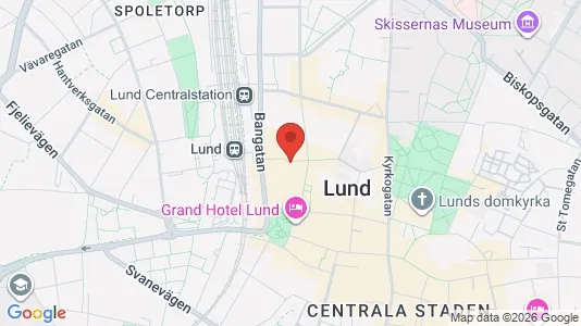 Apartments for rent i Lund - kort over placeringen