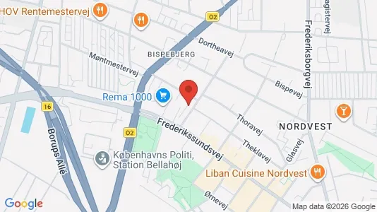 Apartments for rent i Copenhagen NV - kort over placeringen