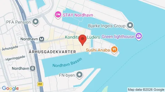 Apartments for rent i Nordhavn - kort over placeringen