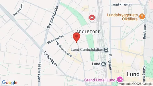 Apartments for rent i Lund - kort over placeringen