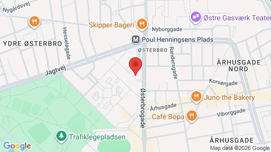 Apartments for rent i Østerbro - kort over placeringen
