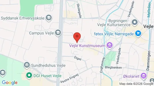 Apartments for rent i Vejle Center - kort over placeringen
