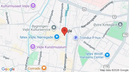 Apartments for rent i Vejle Center - kort over placeringen