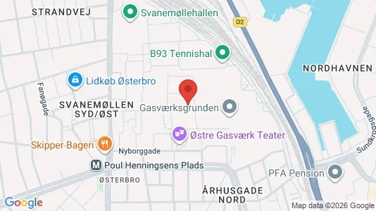 Apartments for rent i Østerbro - kort over placeringen