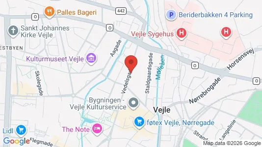 Apartments for rent i Vejle Center - kort over placeringen