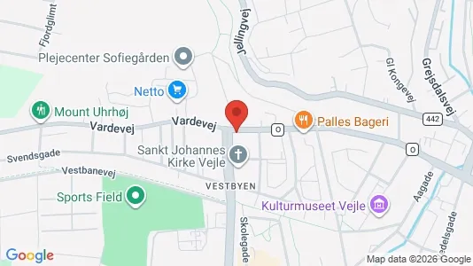 Apartments for rent i Vejle Center - kort over placeringen