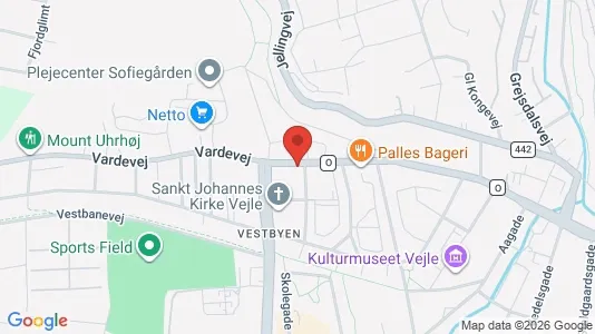 Apartments for rent i Vejle Center - kort over placeringen