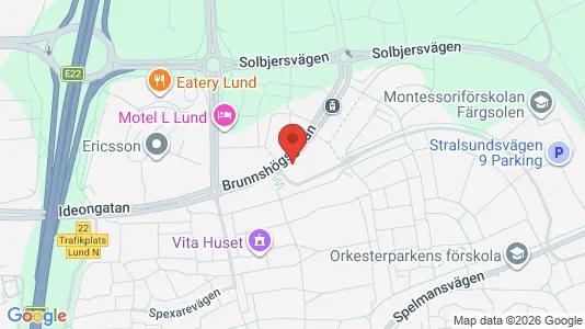 Apartments for rent i Lund - kort over placeringen