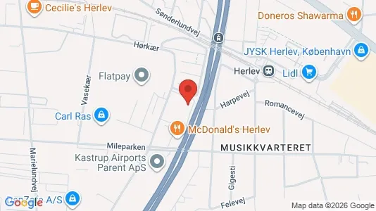 Apartments for rent i Herlev - kort over placeringen