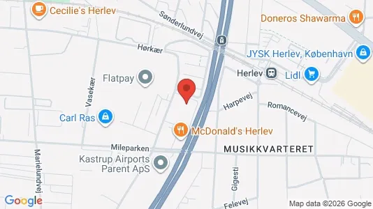 Apartments for rent i Herlev - kort over placeringen