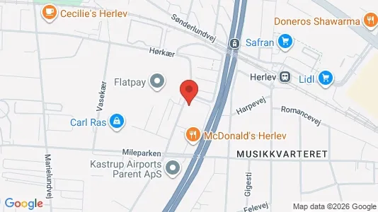 Apartments for rent i Herlev - kort over placeringen