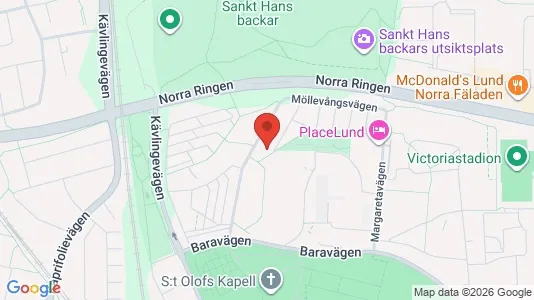 Apartments for rent i Lund - kort over placeringen