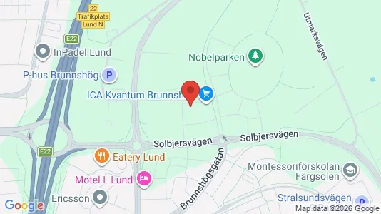 Apartments for rent i Lund - kort over placeringen