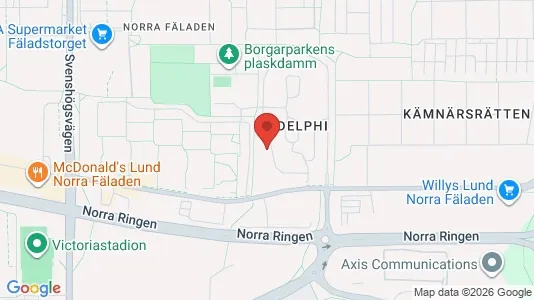 Rooms for rent i Lund - kort over placeringen