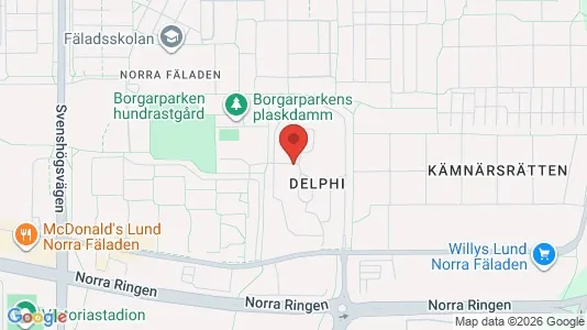 Apartments for rent i Lund - kort over placeringen
