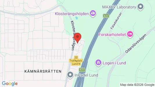 Rooms for rent i Lund - kort over placeringen